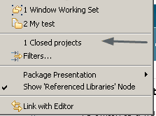 Filter Closed projects